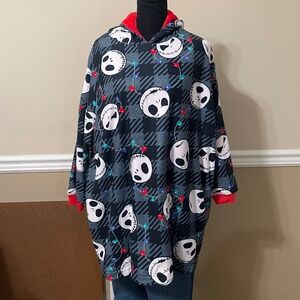 Disney Nightmare Before Christmas Kids Oversized Hooded Pullover Robe - L/XL